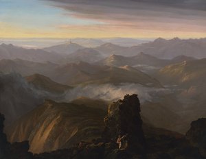 Vista das proximidades do cume do Monte Washington, N.H. de Thomas Cole