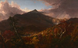 Vista da montanha Schroon, Condado de Essex, Nova York, após uma tempestade de Thomas Cole