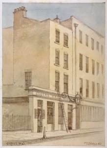 Bride Lane, Cidade de Londres, 1851 de Thomas Colman Dibdin