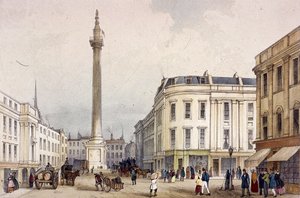 Monumento, Londres, c1855 de Thomas Colman Dibdin