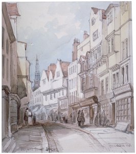 Vista da Holywell Street, Westminster, Londres, 1851. de Thomas Colman Dibdin
