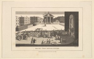 Richs Glory, ou Sua entrada triunfante em Covent Garden, dezembro de 1732, 1º de novembro de 1809. de Thomas Cook