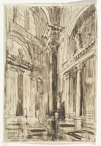 Interior da igreja em Roma