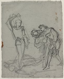 Duelo após a bola mascarada reto, c. 1857 de Thomas Couture