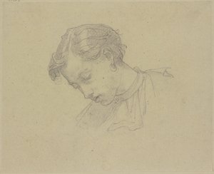 Cabeça de um jovem de Thomas Couture