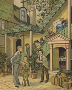 Caen: o hotel (cor litho) de Thomas Crane