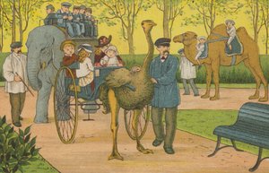 Paris: o jardim zoológico (cor litho) de Thomas Crane