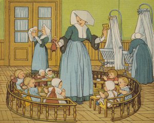 Rouen: a creche (cor litho) de Thomas Crane