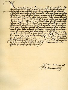 Carta de Thomas Cranmer a Thomas Cromwell, Ford, 13 de agosto de 1537 de Thomas Cranmer