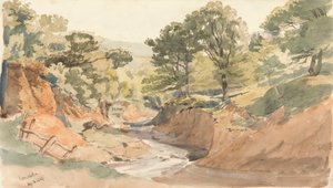 Vista da Paisagem no Powerscourt de Thomas Creswick