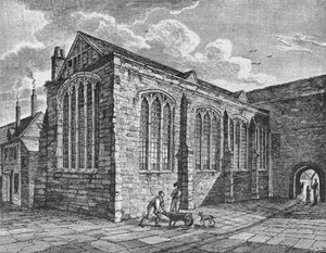 Vista nordeste da Capela da Santíssima Trindade, Leadenhall, cidade de Londres, c1825 1906 de Thomas Dale