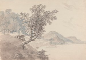 Akbarpur Gaut, perto de Rhotas, Índia de Thomas Daniell