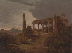 Paisagem Indiana com Ruínas do Templo de Thomas Daniell