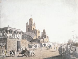 Street Scene, de "Views in Calcutta" de Thomas Daniell, 1786-1788 de Thomas Daniell