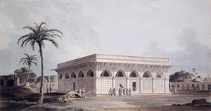 O Chaunsath Khamba Nizamuddin, Delhi, de Thomas Daniell