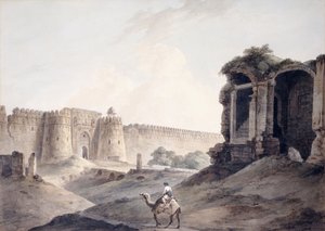 O Purana Qila, Delhi, de Thomas Daniell