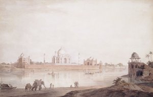 O Taj Mahal, Agra, Uttar Pradesh, 1789 de Thomas Daniell