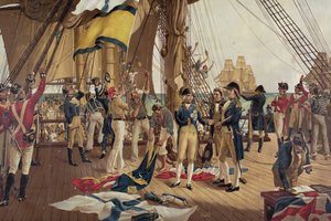 O último sinal de Nelson na Trafalgar