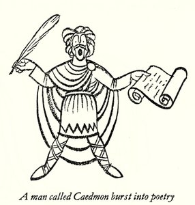Caedmon (litografia) de Thomas Derrick