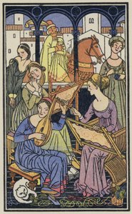 Ilustração para O Decameron de Boccaccio (litografia a cores)