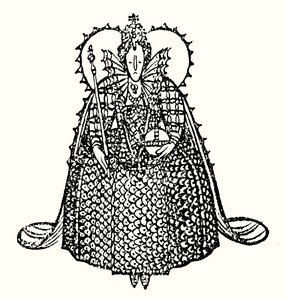 Rainha Isabel I (litografia) de Thomas Derrick