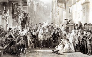 Príncipe Charles Edward (1720-88) e os Highlanders Entrando em Edimburgo após a Batalha de Preston, em 21 de setembro de 1745 (ver 105438)