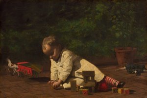 bebê brincando de Thomas Eakins