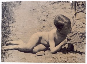 Estudo de Ben Crowell para Arcádia, c. 1883. de Thomas Eakins