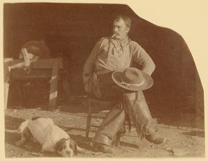 [Cowboy no Rancho B-T, Território do Missouri] de Thomas Eakins