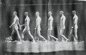 Marey Wheel Fotografias de Jesse Godley, 1884. de Thomas Eakins
