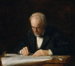 O Mestre da Escrita, 1882. de Thomas Eakins