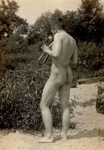 Thomas eakins jogando um Aulos, 1889