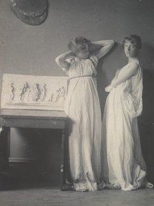 Dois alunos em trajes gregos, 1883., 1883. de Thomas Eakins
