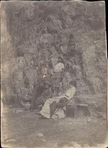 [William H. Macdowell e Margaret Eakins em Saltville ou Clinch Mountain, Virginia],..., 1880-82. de Thomas Eakins.