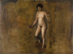 A modelo de William Rush de Thomas Eakins
