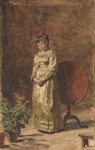 Jovem meditando, 1877. de Thomas Eakins