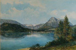 O Altausseersee com o Dachstein