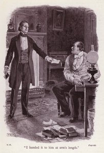Ilustração para The Woman In White by Wilkie Collins (litho)