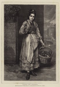 Violetas e Prímulas de Thomas Faed