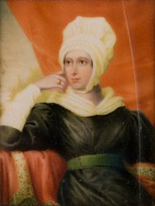 Retrato de Lady Katherine Manners, c.1st Lady Forester (1779-1829), c.1829 (petróleo e marfim)
