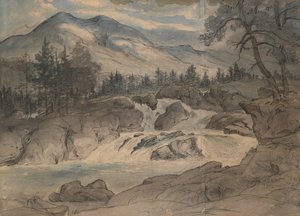 As Cataratas do Labro, 1824-42. de Thomas Fearnley