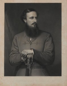 General John Nicholson, gravado por AN Saunders, publicado por Henry Graves und Co., Londres, em 1 de junho de 1867 (gravação com método misto)