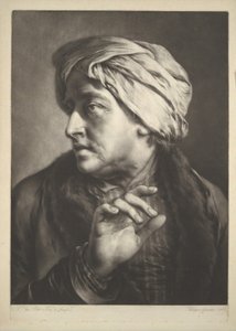 Cabeça de um homem com turbante de Thomas Frye
