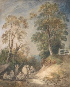 Pista do País com Ciganos a Descansar de Thomas Gainsborough