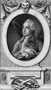 George Colman, o Velho, gravado por John Hall de Thomas Gainsborough