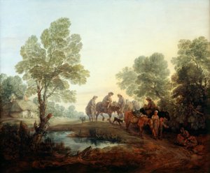 Going to Market, c.1770 (óleo sobre tela) de Thomas Gainsborough