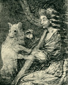 Harpista e cão, c1778, 1943. de Thomas Gainsborough
