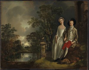 Heneage Lloyd e a sua irmã, Lucy de Thomas Gainsborough