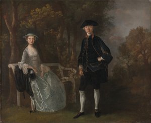 Lady Lloyd and Her Son, Richard Savage Lloyd, de Hintlesham Hall, Suffolk de Thomas Gainsborough