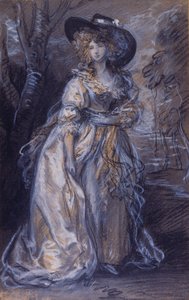 Estudo de uma dama de Thomas Gainsborough